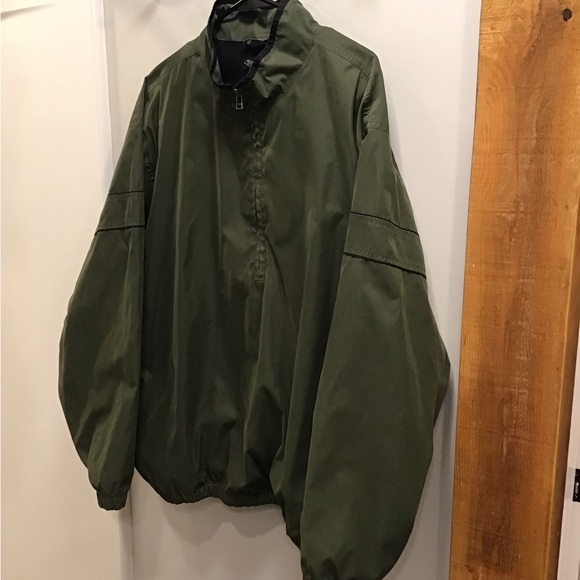 Van Heusen Club Jacket Lightweight Windbreaker Pullover Golf Jacket Green XL - Picture 4 of 11